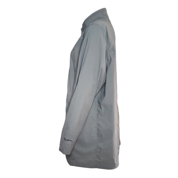 Eddie Bauer Rain Jacket Womens Plus Size 2XL Grey Gray Zip Front Pockets Outdoor - Picture 2 of 7